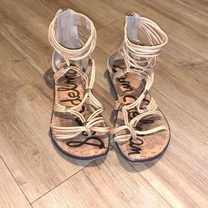 San Edelman tan sandals